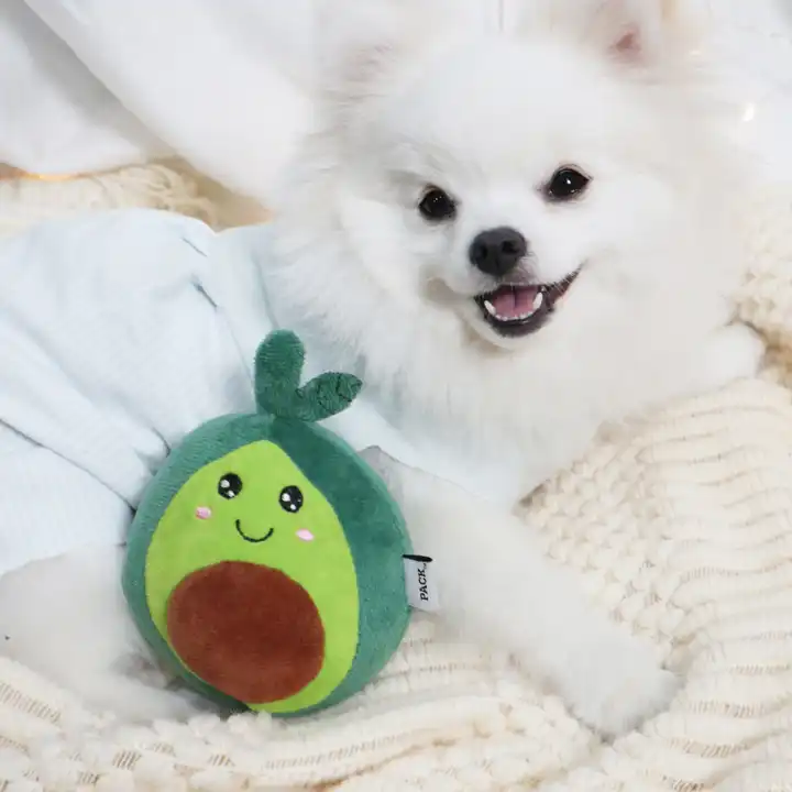 Factory Direct beejay custom Eco Friendly cute food shape squeaky Interactive puppy dog plush toy balls Pet chew dog Toy1 4