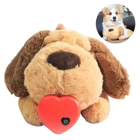 Dog Toy Pet Anxiety Relief and Calming Aid Puppy Heartbeat Stuffed Toy 1