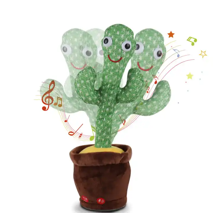 2023 The Most Popular Children Plush Toys Singing Dancing Funny Shakeology Stuffed Dancing Cactus Plush Electric Toys 3