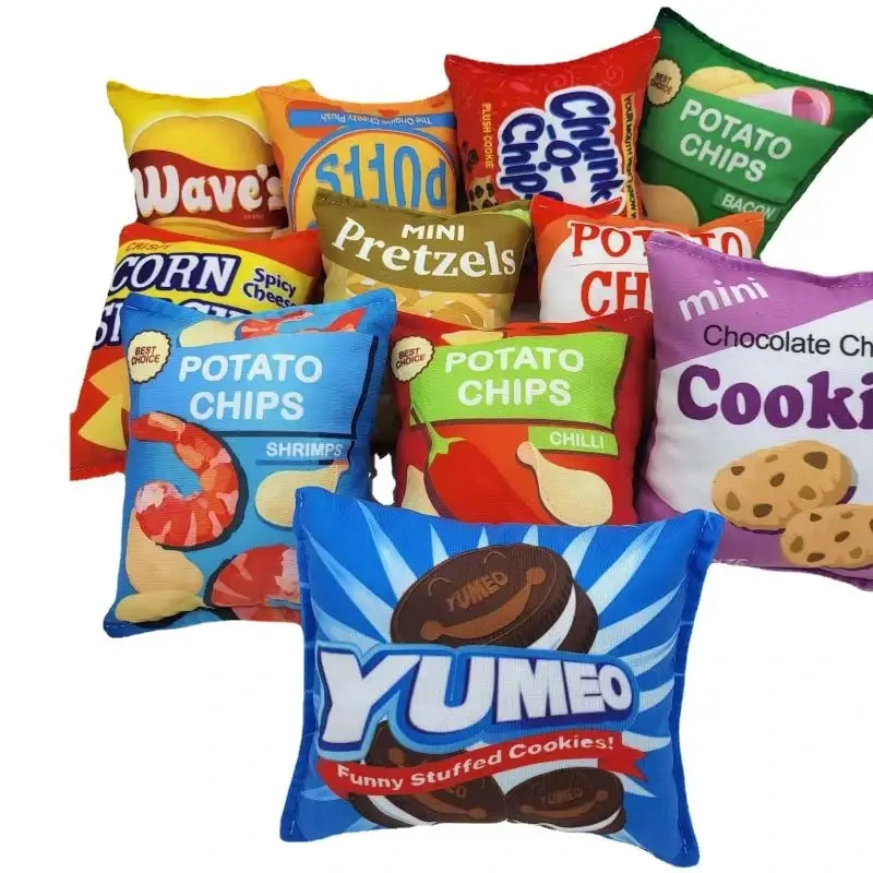 Pet supplies 2023 Pet Stuffed Toy Dog Plush Toys With Sound Food Fun Dog Toy 1