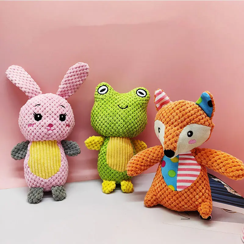 Cartoon Fox Elephant Dog Pet Toys Bulk Chewy Dog Pet Chew Toys 3