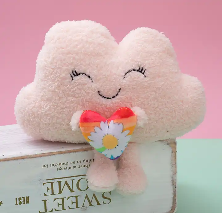 Nordic Style Rainbow Clouds Plush Pillow Cushion Baby Comfort Toy Home Sofa Room Bay Window Home Decor 5