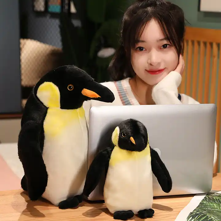 Cute Soft Stuffed Animal Toys Ocean Animals Plush Toys Stimulation Penguin Model Children's Toys 5
