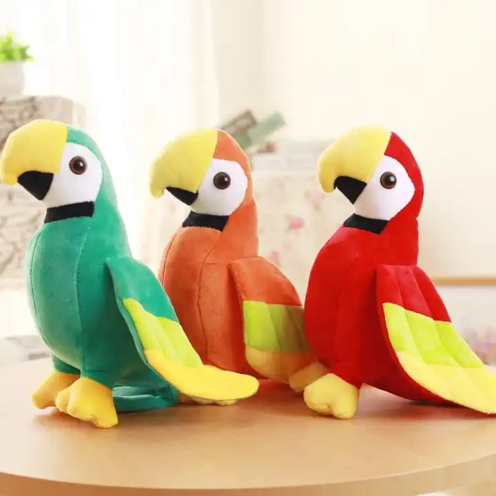Cute Plush Rio Macaw Parrot Plush Toy Stuffed Doll Bird Baby Kids Birthday Gift Home Christmas Decor Dropshipping 1