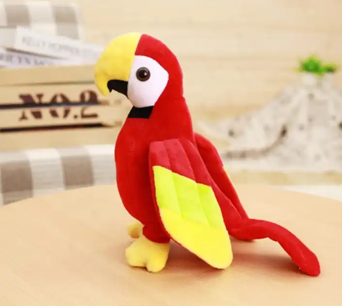 Cute Plush Rio Macaw Parrot Plush Toy Stuffed Doll Bird Baby Kids Birthday Gift Home Christmas Decor Dropshipping 6