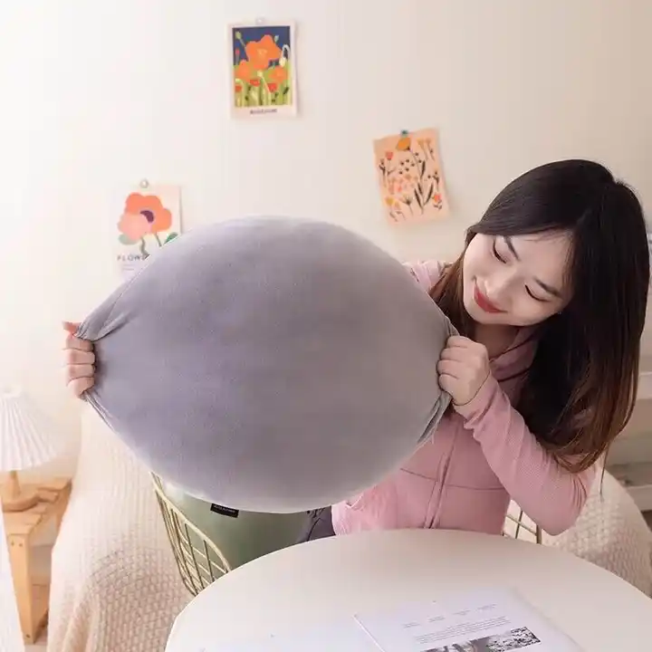 Wholesale Stuffed Home Decoration Round Colorful Throw Pillow Round Cushion Soft Pillow 6