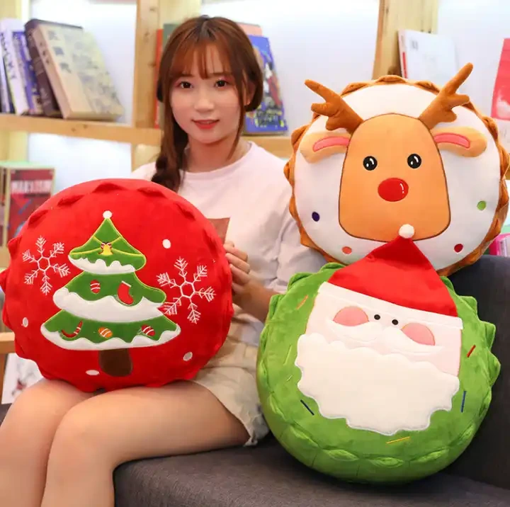 Christmas Pillow Plush Pendant Tree Santa Claus Elk Xmas Tree Plush Toy Christmas Decoration 1