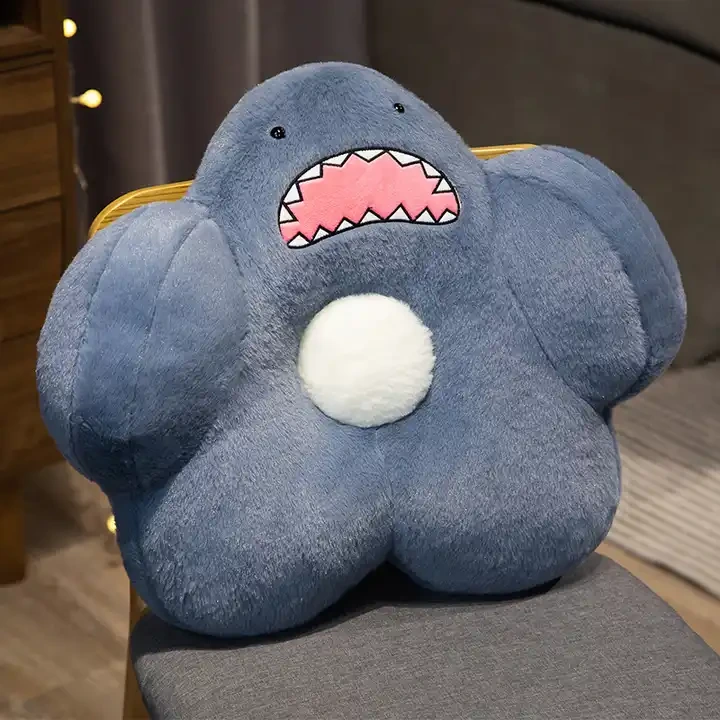 Wholesale New Design Shark Shape Stuffed Plush Pillow Cushion Pillow Cover Throw Pillow 1