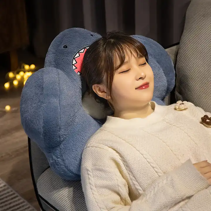 Wholesale New Design Shark Shape Stuffed Plush Pillow Cushion Pillow Cover Throw Pillow 4