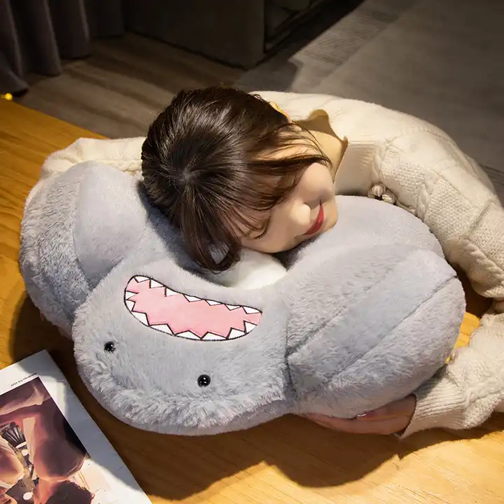 Wholesale New Design Shark Shape Stuffed Plush Pillow Cushion Pillow Cover Throw Pillow 3