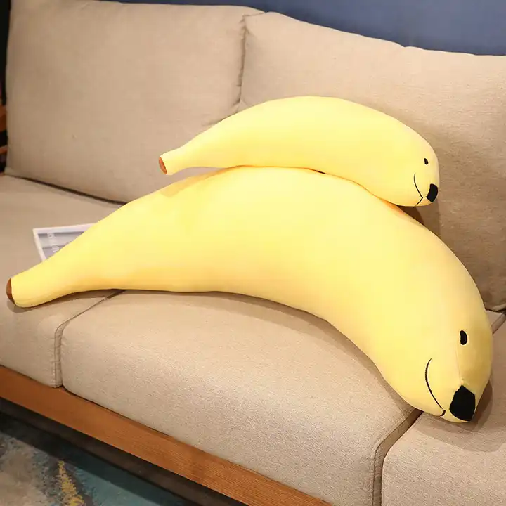 Wholesales Soft Stuffed Banana Dog Plush Pillow Toy For Kids Cute Plush Animal Toys Gift 3