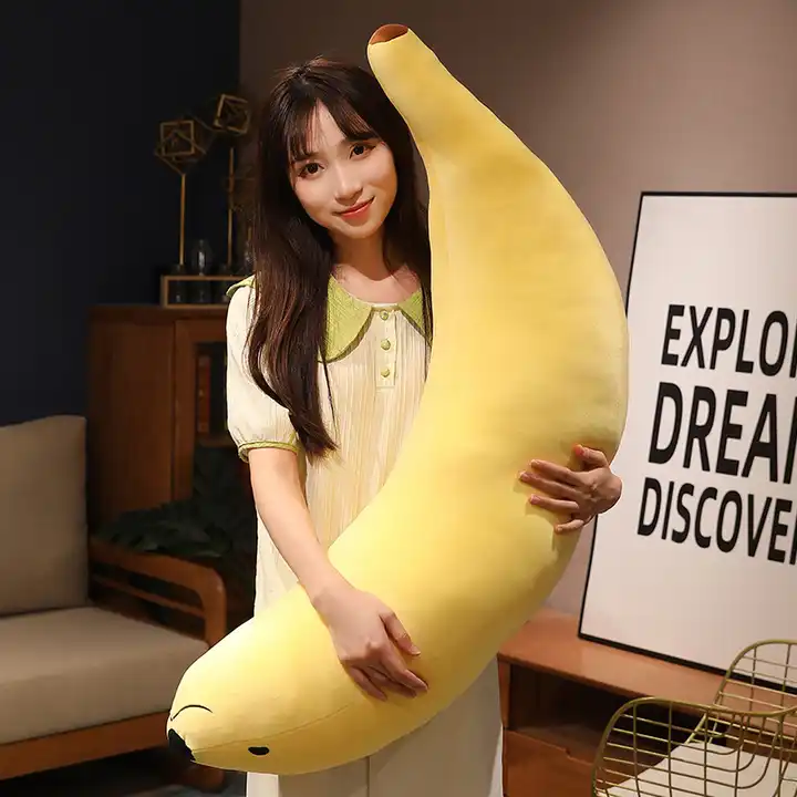 Wholesales Soft Stuffed Banana Dog Plush Pillow Toy For Kids Cute Plush Animal Toys Gift 5