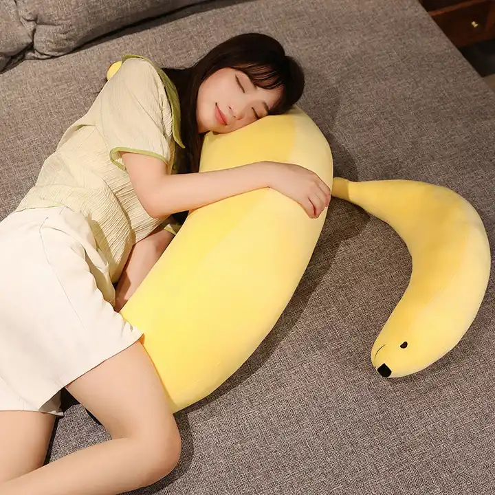 Wholesales Soft Stuffed Banana Dog Plush Pillow Toy For Kids Cute Plush Animal Toys Gift 4