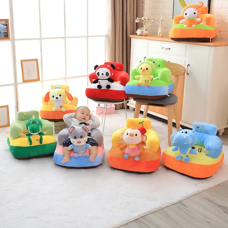 Cute Cartoon Lazy Sofa Plush Foldable Kids Sofa Backrest Armchair For Children Sofa Bed 1