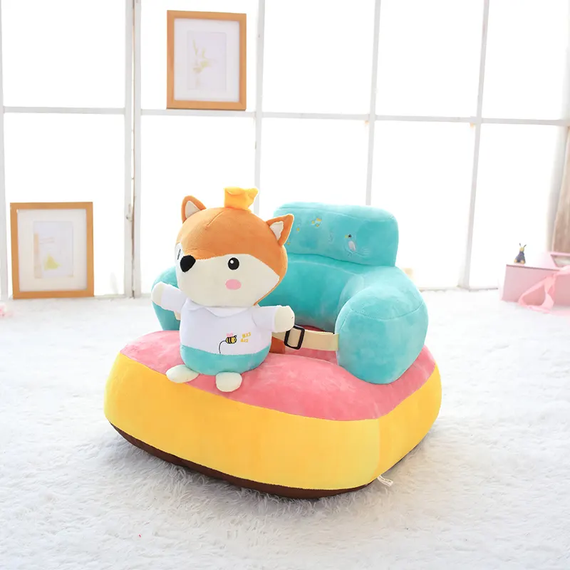 Cute Cartoon Lazy Sofa Plush Foldable Kids Sofa Backrest Armchair For Children Sofa Bed 5