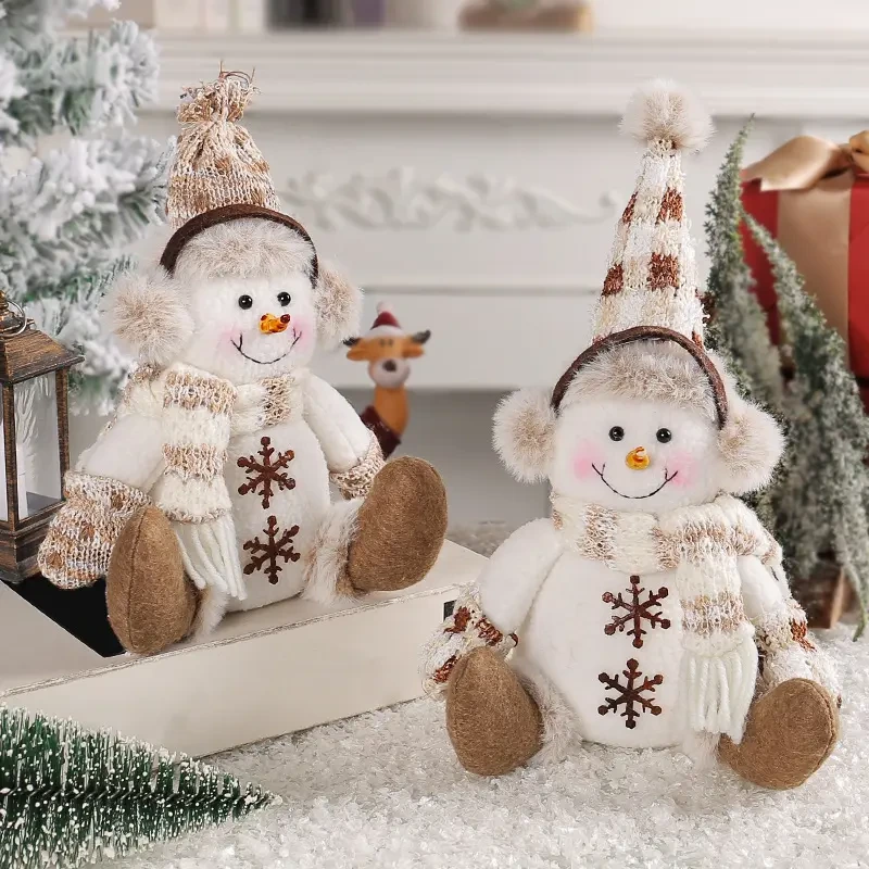 Short Legged Snowman Doll 2023 New Knitted Doll Christmas Decoration 1