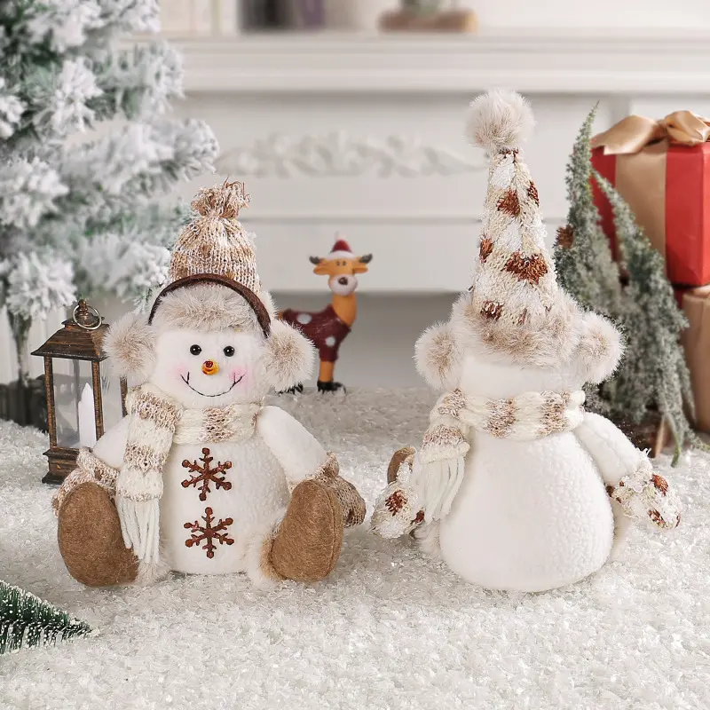 Short Legged Snowman Doll 2023 New Knitted Doll Christmas Decoration 3