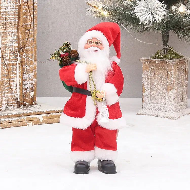 Christmas New Old Man Doll Window Decoration Supplies 4