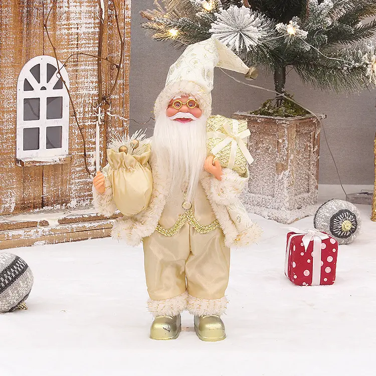 Christmas New Old Man Doll Window Decoration Supplies 3