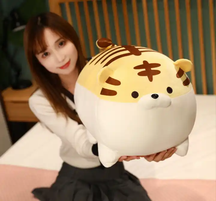 Soft Fat Tiger Plush Toys Pillow Cartoon Stuffed Animals Toy Down Cotton Tiger For Children 3