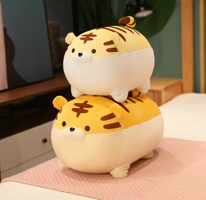 Soft Fat Tiger Plush Toys Pillow Cartoon Stuffed Animals Toy Down Cotton Tiger For Children 4