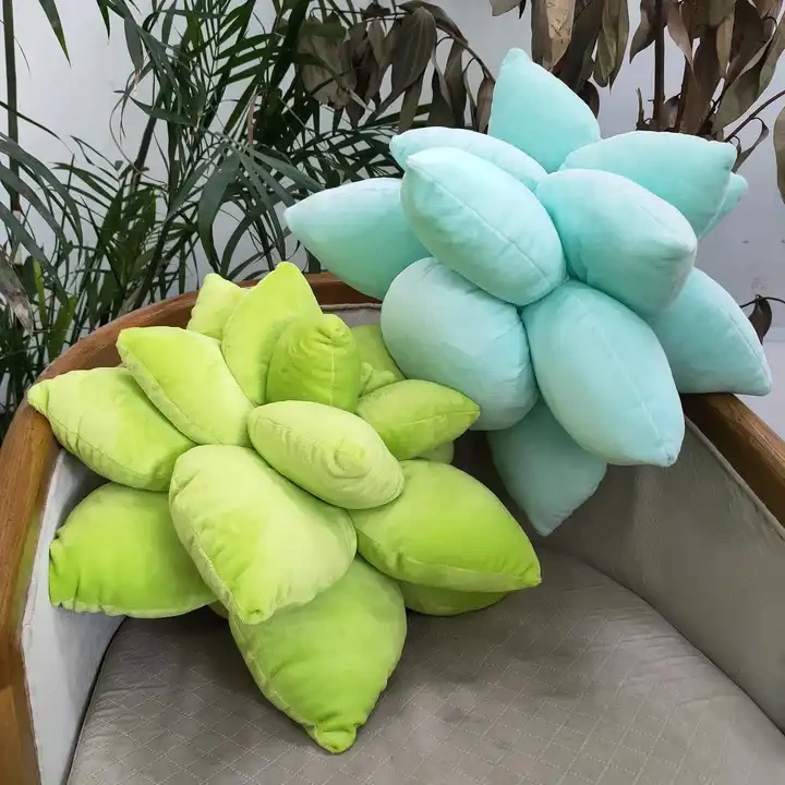 Cartoon Simulation Succulent Pillow Plant Plush Doll Toys Sleeping Sofa Cushions Napping Pillow Home Decoration 1