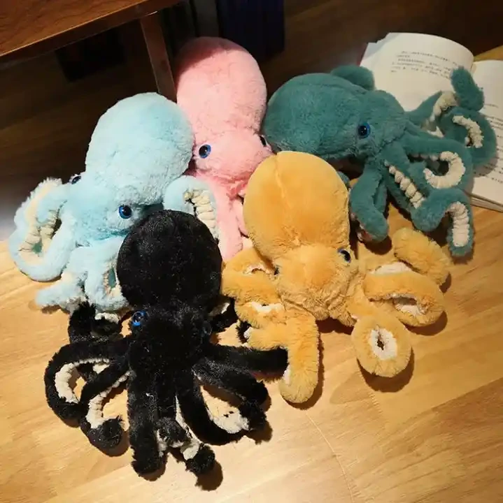 Lifelike Plush Octopus Toy Sea Animal Octopus Pillow Stuffed Toys Soft Doll Kids Gifts 1