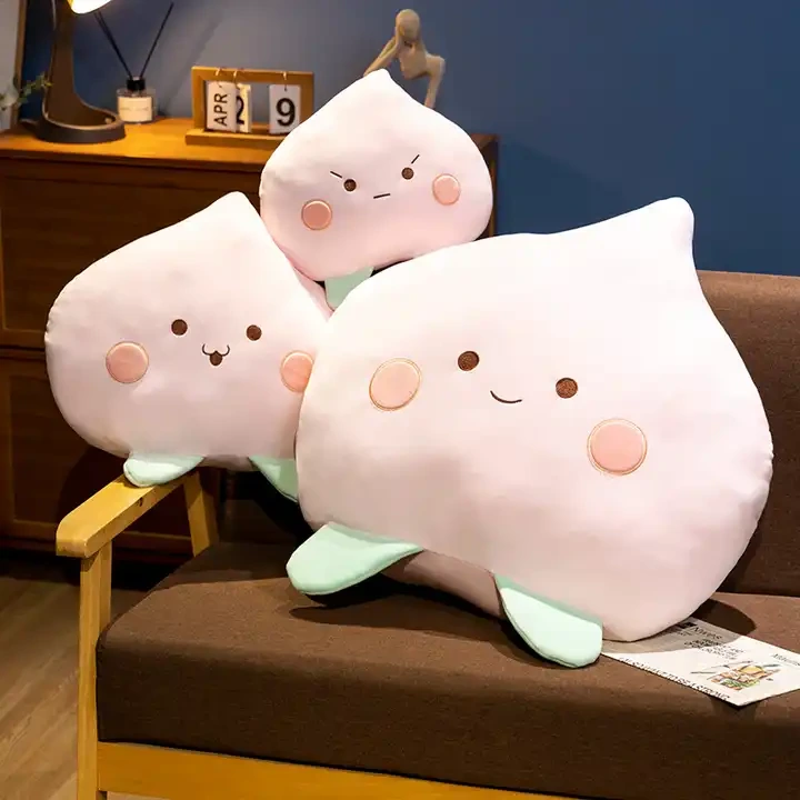 Soft Lovely Design Cute Pink Peach Plush Pillow Cushion Home Decoration 1