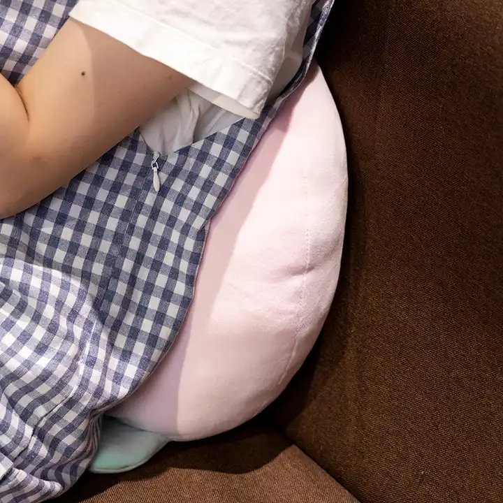 Soft Lovely Design Cute Pink Peach Plush Pillow Cushion Home Decoration 4