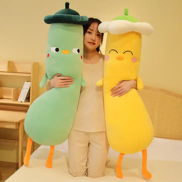 Funny Design Soft Pillow Long Body Flower Shape Stuffed Plush Pillow 5