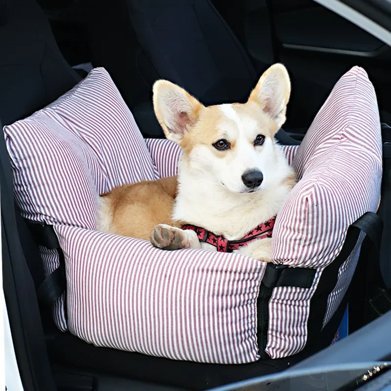 Portable pet car safety seat four seasons removable and washable car nest 1