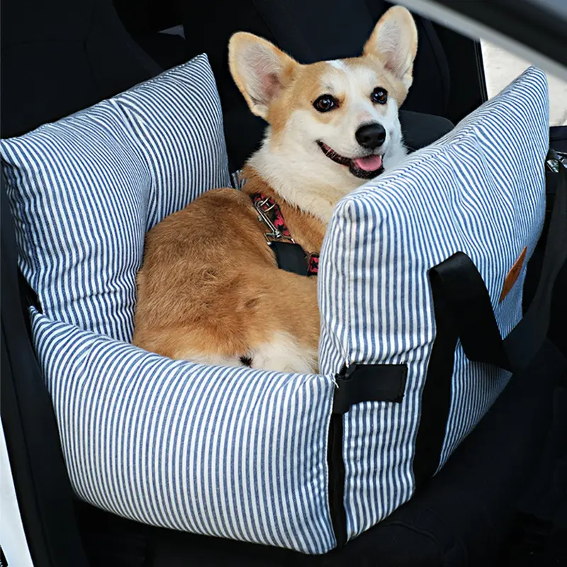 Portable pet car safety seat four seasons removable and washable car nest 2