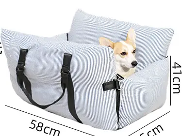 Portable pet car safety seat four seasons removable and washable car nest 5