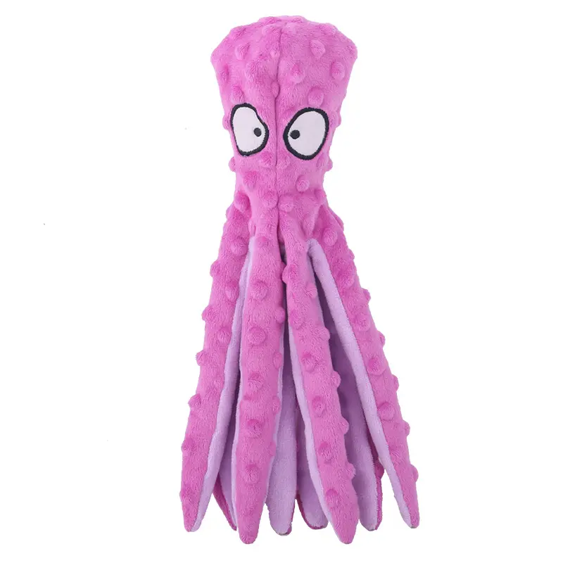New pet plush toy octopus skin shell dog puzzle bite resistant vocal toy Octopus 8