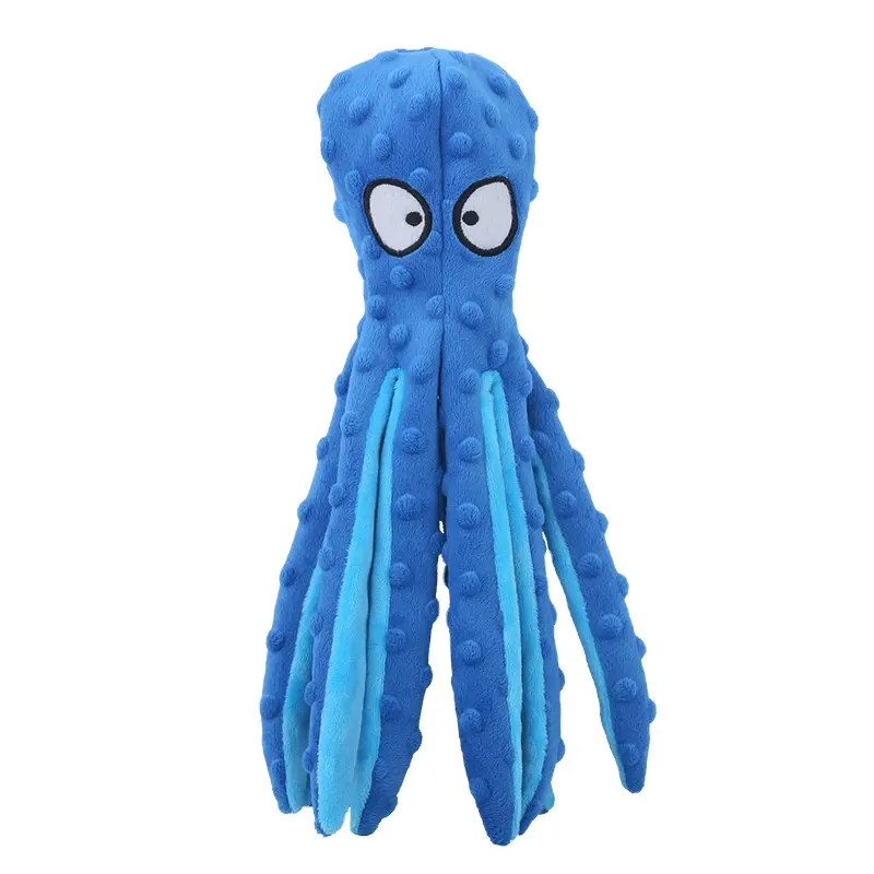 New pet plush toy octopus skin shell dog puzzle bite resistant vocal toy Octopus 6
