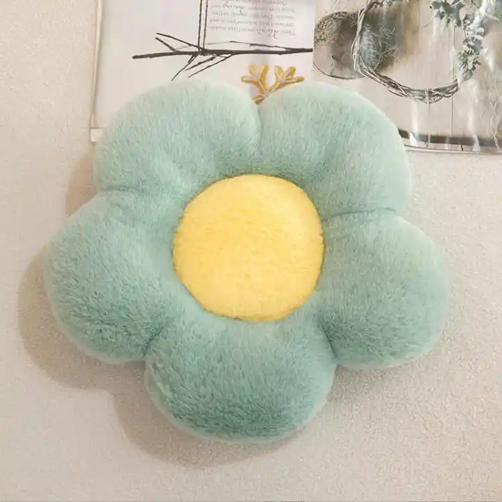 Daisy Flower Plush Pillow Stuffed Sofa Throw Pillow Office Chair Cushion Tatami Floor Sunflower Cushion Pillow 5