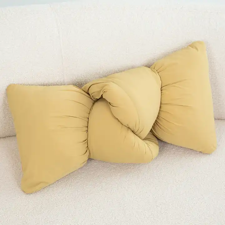 Stuffed Sofa Pillow Cushion Hair Knot Shape Funny Home Decoration 3