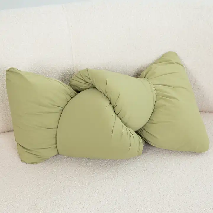 Stuffed Sofa Pillow Cushion Hair Knot Shape Funny Home Decoration 4