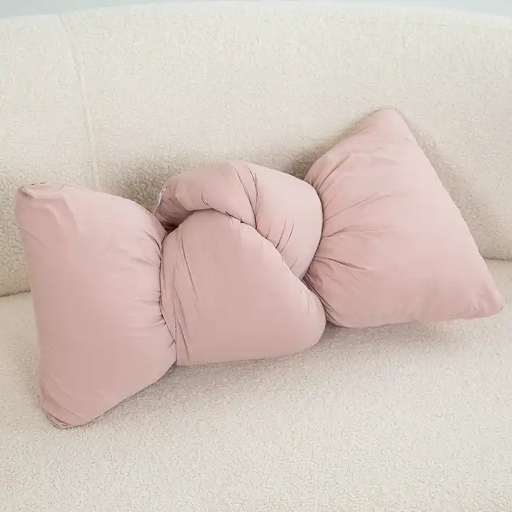 Stuffed Sofa Pillow Cushion Hair Knot Shape Funny Home Decoration 5