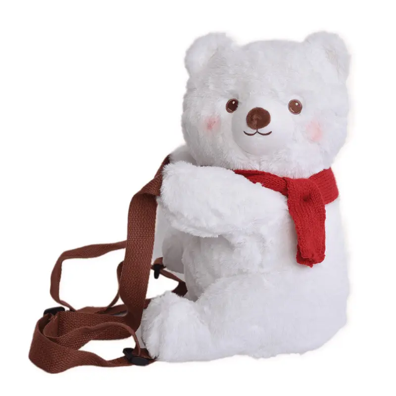 Penguin Backpack Women's Cute Cartoon Doll Bag Plush Mini Book Bag plush bag 3