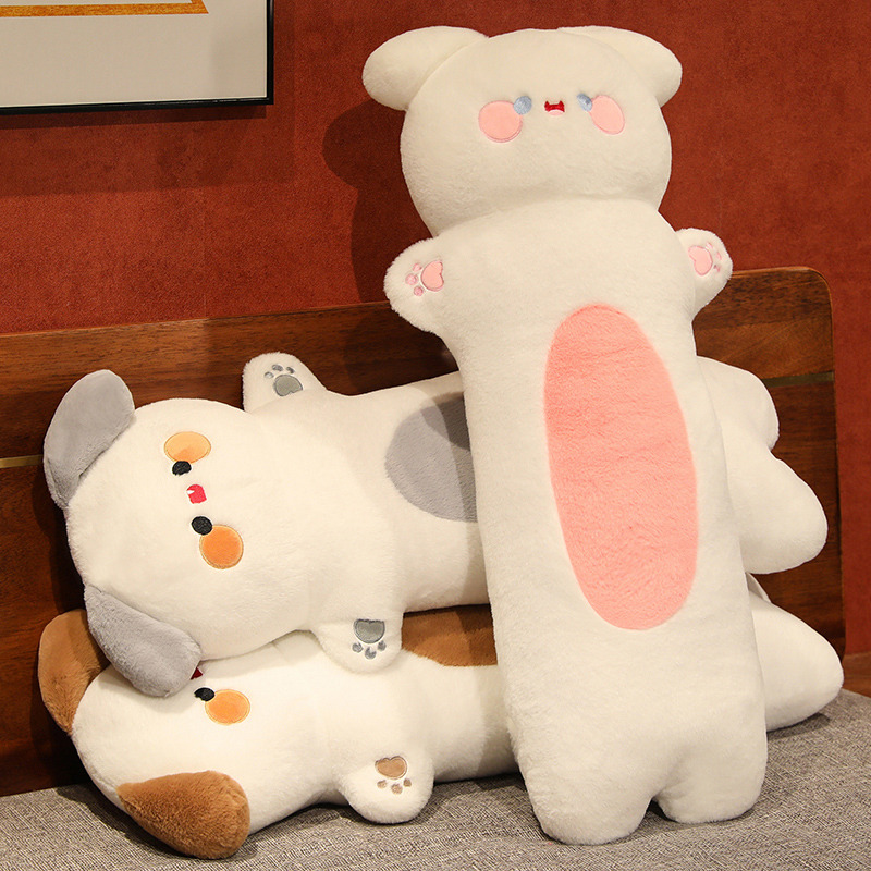 New Design Soft Long Body Stuffed Dog Pillow Plush Toy 5
