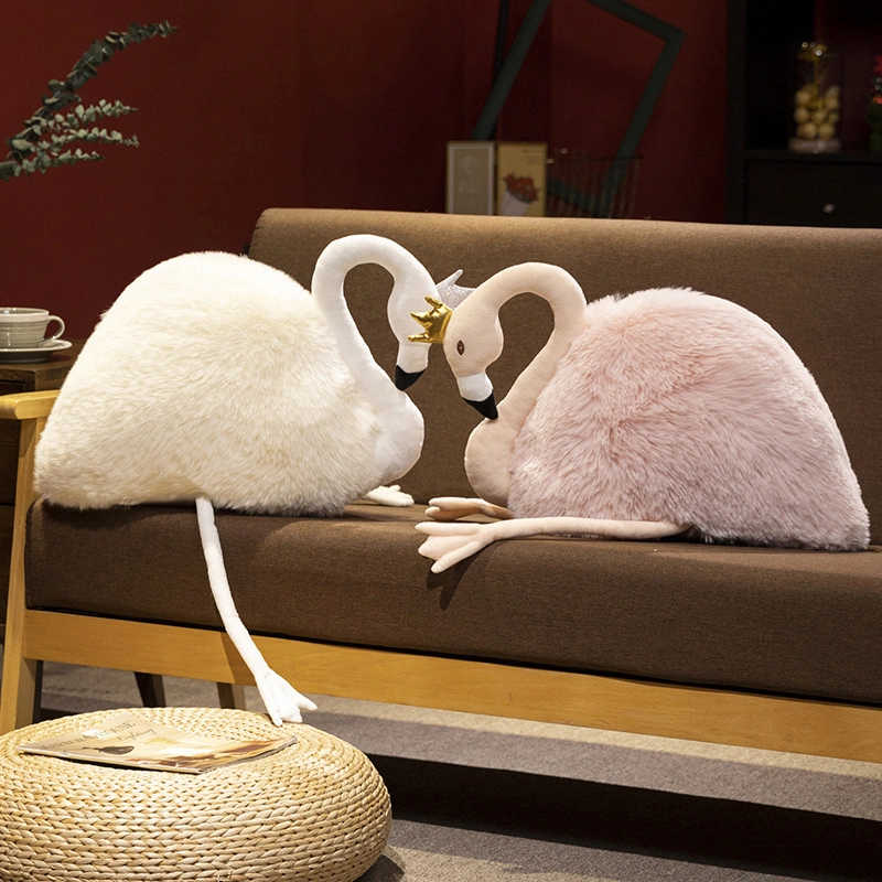 New Arrival Lovely Simulation Long Neck Swan Stuffed Animal Plush Toy 1