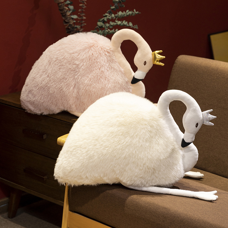 New Arrival Lovely Simulation Long Neck Swan Stuffed Animal Plush Toy 5