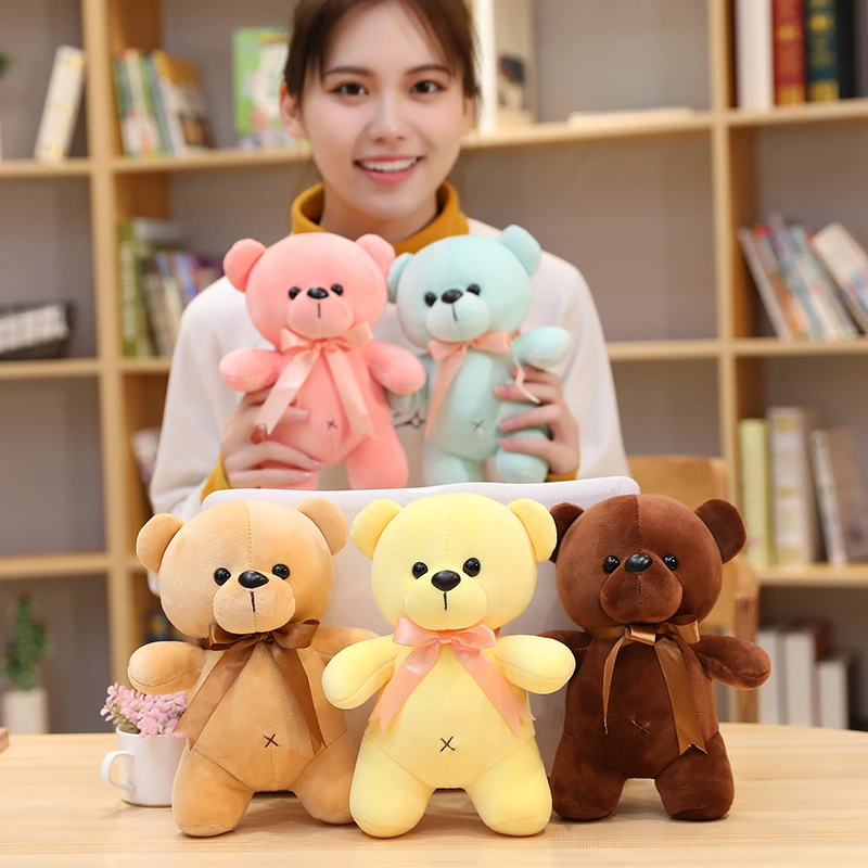 Kawaii Standing Bear Plush Stuffed Toy Bear Plush Soft Animal Doll Colourful Bear Toys Gifts 1