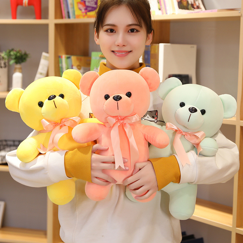 Kawaii Standing Bear Plush Stuffed Toy Bear Plush Soft Animal Doll Colourful Bear Toys Gifts 5