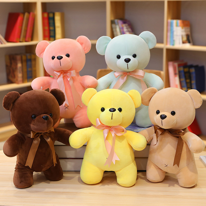 Kawaii Standing Bear Plush Stuffed Toy Bear Plush Soft Animal Doll Colourful Bear Toys Gifts 4