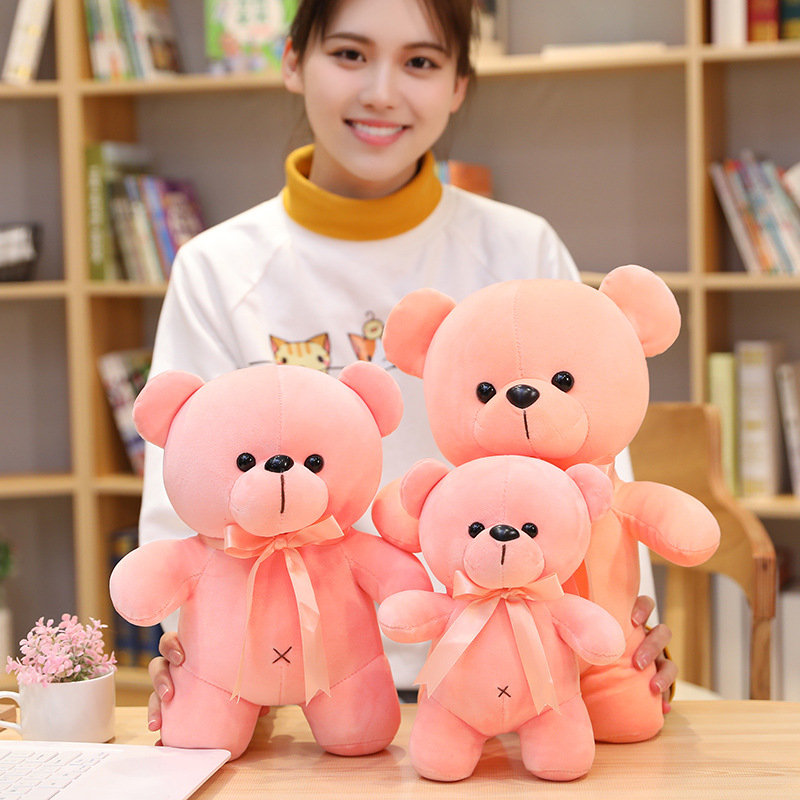 Kawaii Standing Bear Plush Stuffed Toy Bear Plush Soft Animal Doll Colourful Bear Toys Gifts 6