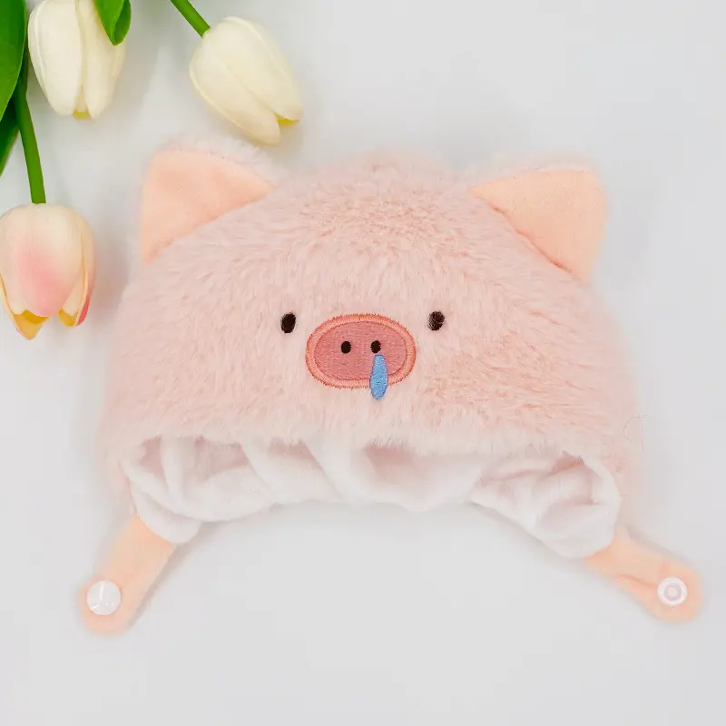 Plush cute custom stuffed Animal head cover 4