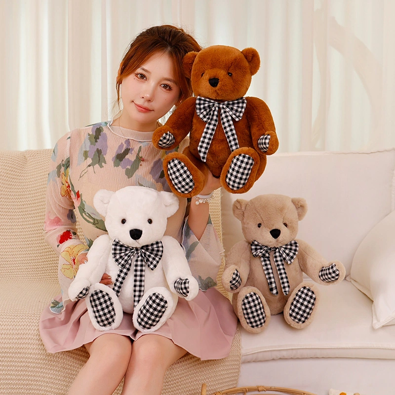 Wholesale Stuffed Animal Toy Retro Style Teddy Bear Plush Doll Kids Gift 1