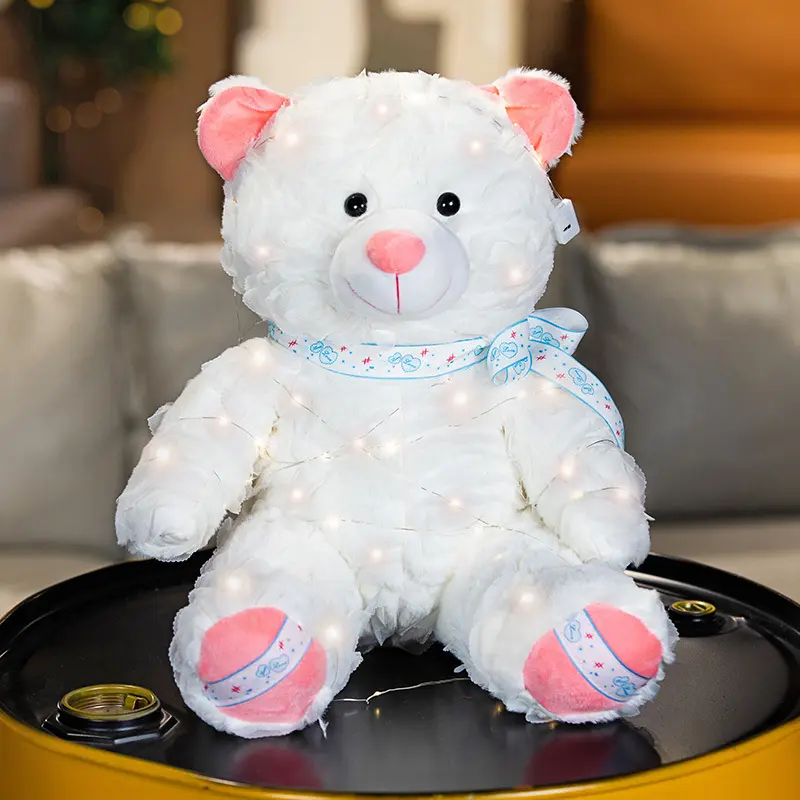 Valentines Day plush toy rose bear with heart 4